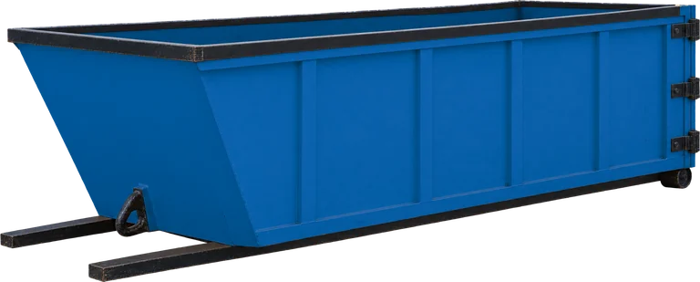 Roll-off dumpster in Dumpster Supply's fleet color